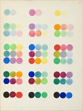 Coloured Plate representing sections at right angles with the secondary axes, 1868.  Creator: William Benson.