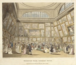 Exhibition Room, Somerset House, 1 January 1808. Creator: John Hill.