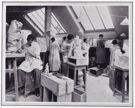 Photo from 'The Sphere' of L.C.C. Central School of Arts and Crafts in Southampton Row..., c1925. Creator: Unknown.