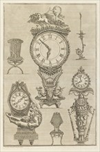 Designs for clocks, 1769.  Creator: Giovanni Battista Piranesi.