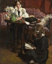 Lesson Time, 1908. Creator: Harrington Mann.