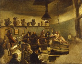 A Life Class at St Martin's Lane Academy, 1761-62. Creator: Johan Zoffany.