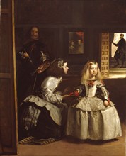 Partial copy of 'Las Meninas' (by Diego Velazquez), 1862. Creator: John Phillip.