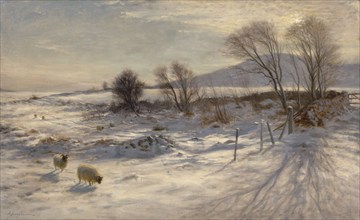 When snow the pasture sheets, 1915. Creator: Joseph Farquharson.