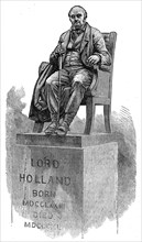 Statue of the third Lord Holland, Holland Park, Kensington, 1872. Creator: Unknown.