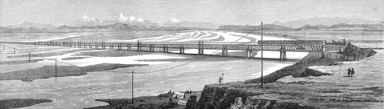 The Otago Great Northern Railway, New Zealand: Waitaki Railway Bridge, 1872. Creator: Unknown.