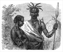 Ugogo man and woman, 1872. Creator: Unknown.