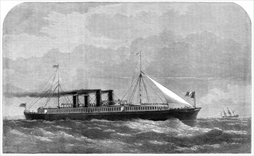 Mr. S. J. Mackie's Channel passage steamer, 1872. Creator: Unknown.