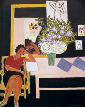 'Reader on a Black Background', 1939. Creator: Henri Matisse.