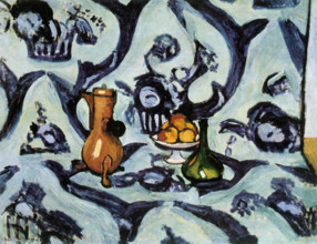 'Still Life with Blue Tablecloth', 1909. Creator: Henri Matisse.