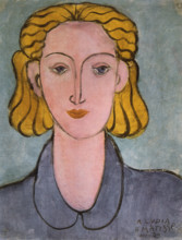 'Young Woman in a Blue Blouse (Portrait of Lydia Delectorskaya)', 1939. Creator: Henri Matisse.