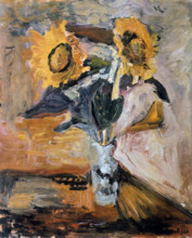 'Vase of Sunflowers' , c1898-1899. Creator: Henri Matisse.