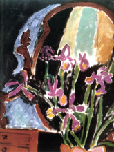 Vase of Irises' (detail), 1912. Creator: Henri Matisse.