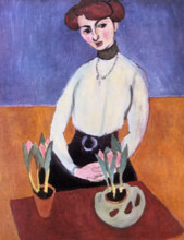 'Girl with Tulips', 1910. Creator: Henri Matisse.