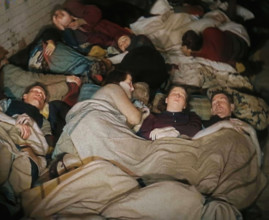 Civilians Sleeping in the London Underground, 1940. Creator: British Pathe Ltd.