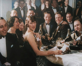 A Group of Fashionable Young People Sitting at a Table Drinking Champagne, 1924. Creator: British Pathe Ltd.