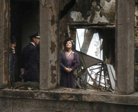 King George VI and Queen Elizabeth Inspecting Bomb Damage, 1942. Creator: British Pathe Ltd.