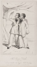 'The Siamese Youths...at the Egyptian Hall, Piccadilly', 1829. Creator: William Day.