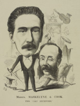 Messrs. Maskelyne & Cook; Two "Gay Deceivers", late 19th century.  Creator: Unknown.