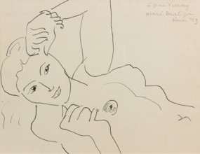 Dina Vierny, 1941. Creator: Henri Matisse.