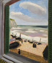 Fenêtre ouverte sur la mer à Étretat, 1920-1921. Creator: Henri Matisse.