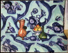 'Still Life with Blue Tablecloth', 1909.  Creator: Henri Matisse.