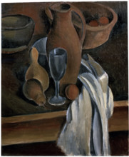 'Still Life with Earthenware Jug and White Napkin', c1912.  Creator: Andre Derain.