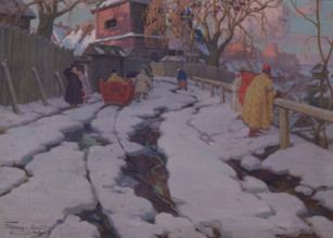 A Scene from the 17th century, 1934. Creator: Ivan Silych Goryshkin-Sorokopudov.