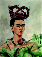 Self-Portrait with Braid, 1941. Creator: Frida Kahlo.