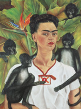 Self-Portrait with Monkeys, 1943. Creator: Frida Kahlo.