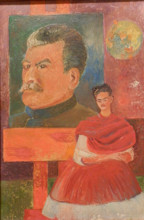 Self Portrait with Stalin, 1954. Creator: Frida Kahlo.