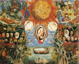 Moses Or The Nuclear Sun, 1945. Creator: Frida Kahlo.