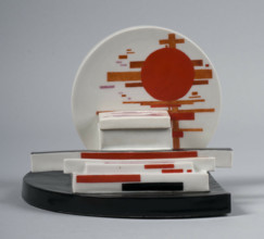 Inkwell with suprematist composition, 1923. Creator: Nikolay Suetin.