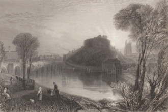 Tamworth Castle, Staffordshire, 1832. Creator: JMW Turner.