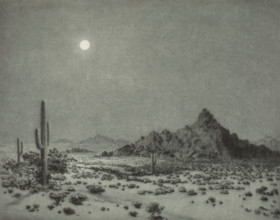 Arizona Night, 1930. Creator: George Elbert Burr.