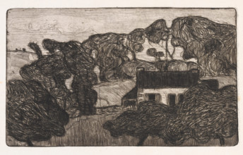 Ferme entourée d'Arbres (Farm surrounded by Trees), 1893. Creator: Armand Seguin.