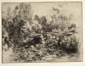 The Dry Brook, 1914. Creator: Franklin Tyler Wood.