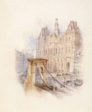 Paris: Hôtel de Ville, 1833. Creator: JMW Turner.