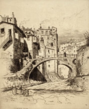 Les Deux Ponts, San Remo, c1900-1938. Creator: George Charles Aid.