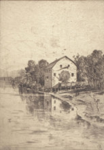 An Old Mill, 1916. Creator: L Clarence Ball.