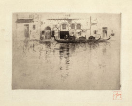 Venetian Canal, 1880-1886. Creator: Robert Frederick Blum.