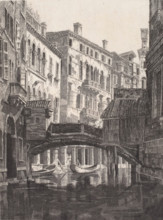 Rio dei Santi Apostoli, Venice, 1930. Creator: John Taylor Arms.