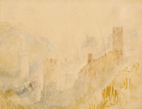 Oberwesel on the Rhine, 1839. Creator: JMW Turner.