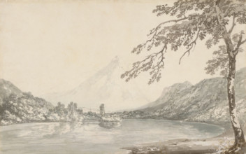 On the Aar between Unterseen and Lake of Brienz, 1794-1797. Creators: JMW Turner, Thomas Girtin.