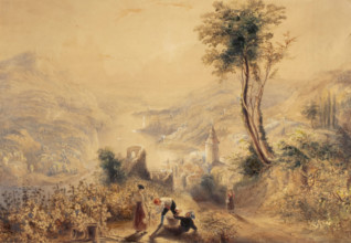 Berncastle (Oberwesel), c1830s. Creator: JMW Turner.