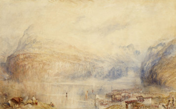 Lake of Lucerne from Brunnen, 1845. Creator: JMW Turner.