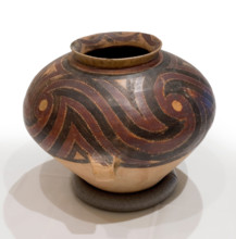 Storage jar with spiral wave design, about 2600-2300 B.C.E.. Creator: Unknown.