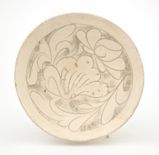 Deep bowl with peony design, Jin dynasty (1115-1234). Creator: Unknown.