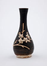 Bottle with reserve plum design, 1200s. Creator: Unknown.