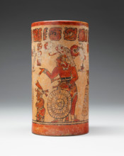 Cacao vase, 600-900. Creator: Unknown.